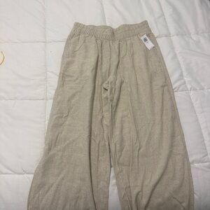 Old Navy Wide Leg Linen Pants